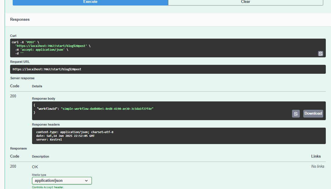 API - Swagger - Start Response