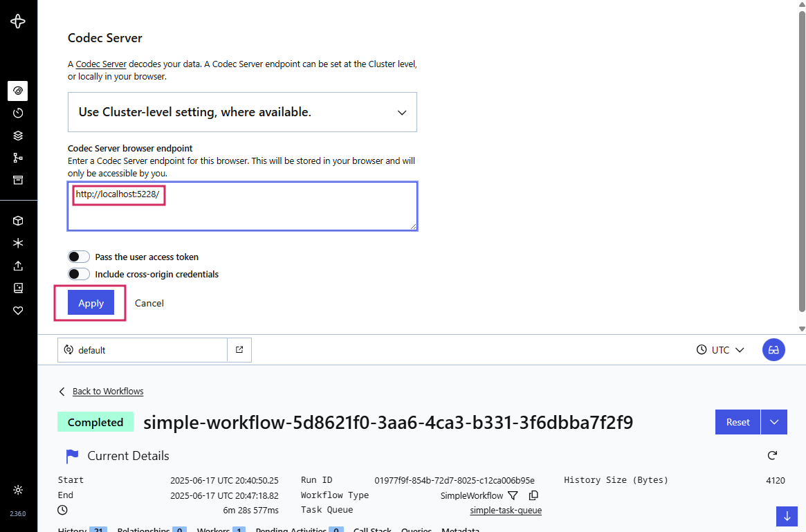 start worflow 2